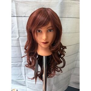 P33350 highlighted wig with bangs